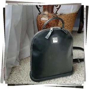 Dooney & Bourke | Bags | Vintage 9s Dark Navy Leather Zip 